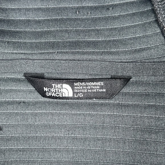 The North Face Hoodie Mens Large Red Grey Full Zip Colorblock Activewear - Picture 2 of 16